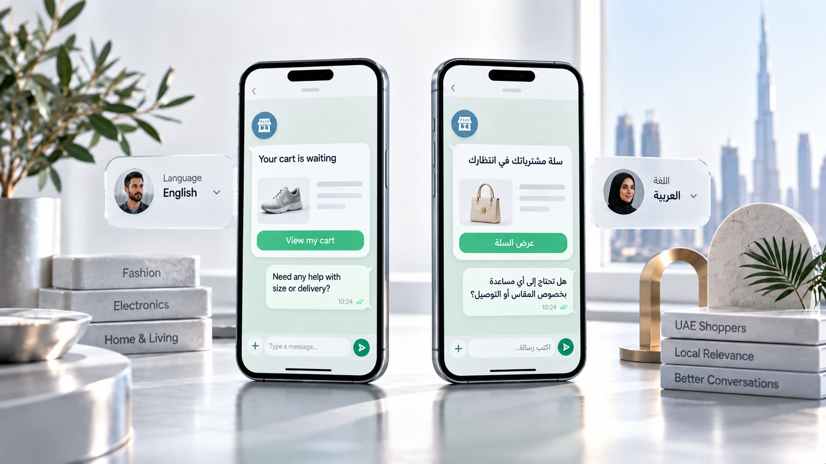 How Can UAE E-commerce Sites Improve Cart Abandonment With WhatsApp (2026 Guide) 4 Arabic & English Personalization